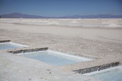 Scenic view of desert against sky