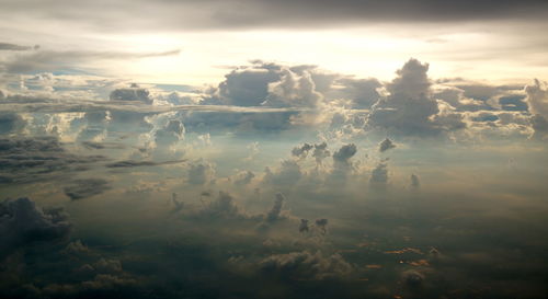 Full frame shot of dramatic sky during sunset