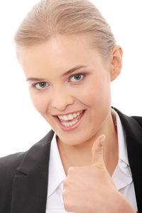 Portrait of a smiling young woman