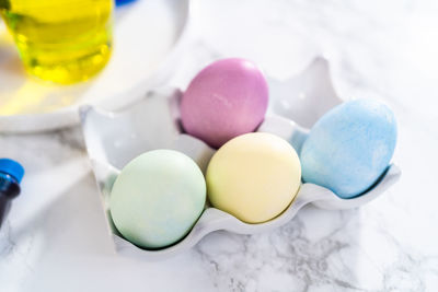 Close-up of pills on white background