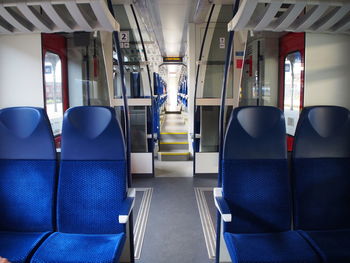 Interior of train