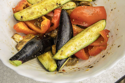 Close-up of food in plate