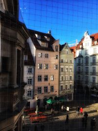 Cityscape against sky at night