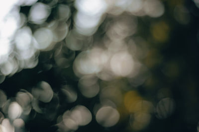 Full frame shot of defocused lights