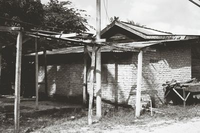 Old built structure against sky