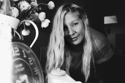 Portrait of smiling young woman