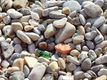 Full frame shot of pebbles