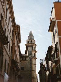 Low angle view of buildings against sky