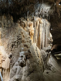 Rock formations in cave