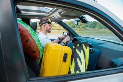 Interior of car