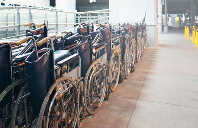 Wheelchairs in hospital