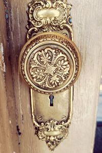 Close-up of closed wooden door