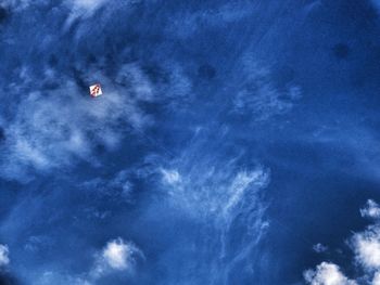 Low angle view of moon in sky