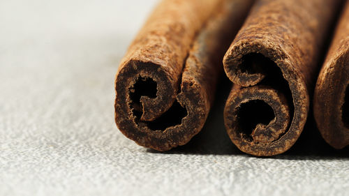 Close up macro cinnamon stick