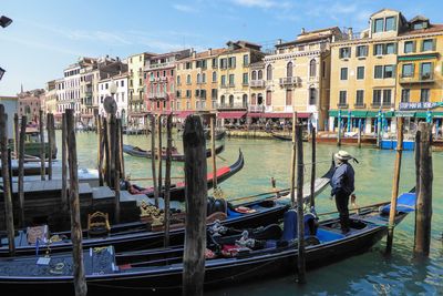 Boats in canal