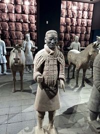 Statues in museum