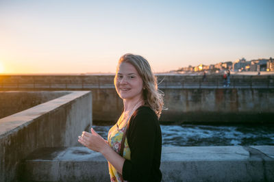 Portrait of young woman