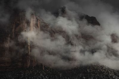 Mists in zion national park