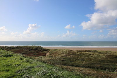 Scenic view of sea against sky