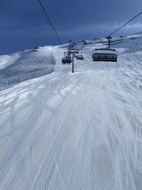 High angle view of beach
