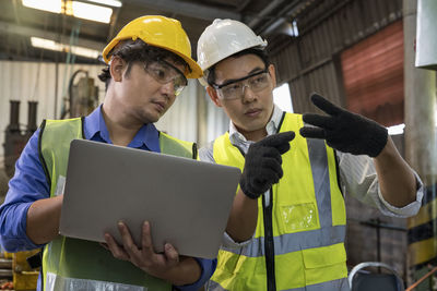 Man working on laptop