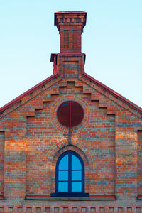 Low angle view of cathedral against clear sky