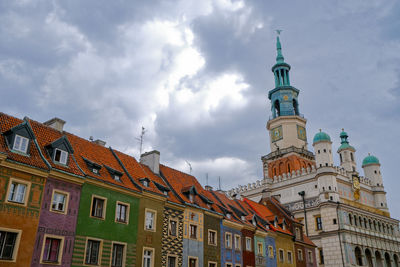 Low angle view of church against sky