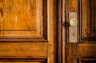 Full frame shot of wooden door