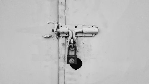 Close-up of old door