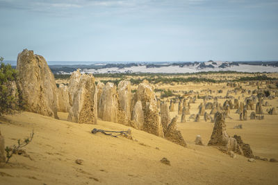 Panoramic view of beach against sky