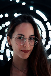 Close-up portrait of young woman