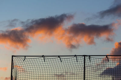 Scenic view of dramatic sky during sunset