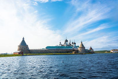 View of building against cloudy sky