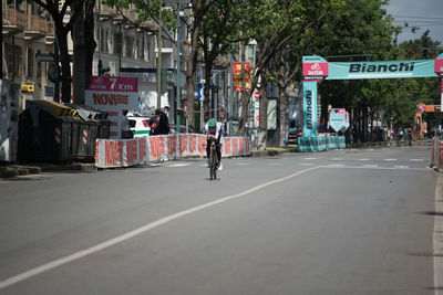 People on street in city