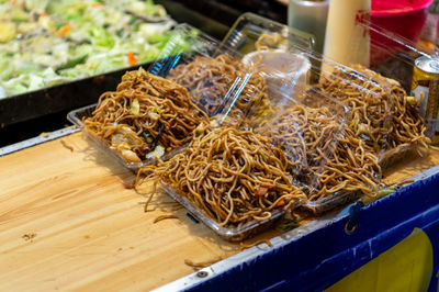 Close-up of food for sale at market stall