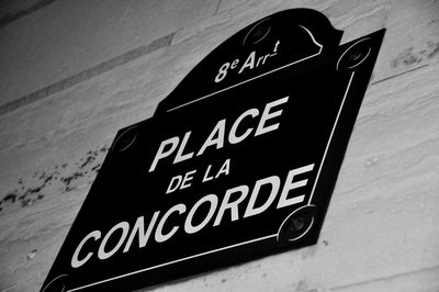 Low angle view of signboard