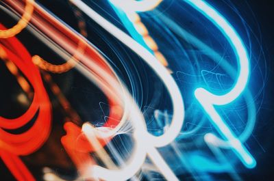 Close-up of light painting