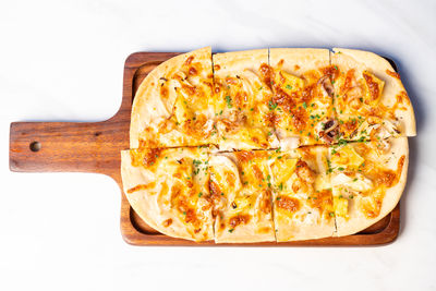 Close-up of food on white background