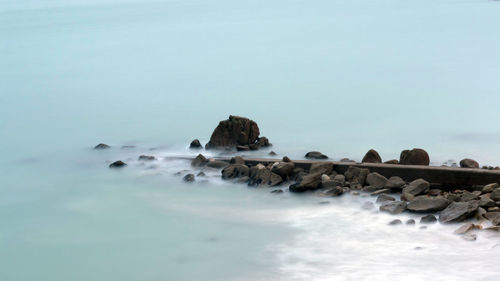 Scenic view of rock formations