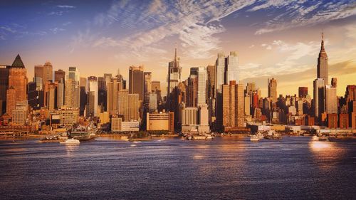 City skyline against sky