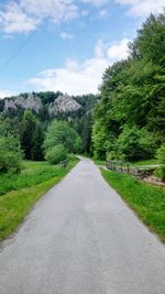 Road passing through landscape