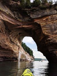 Rock formations in cave