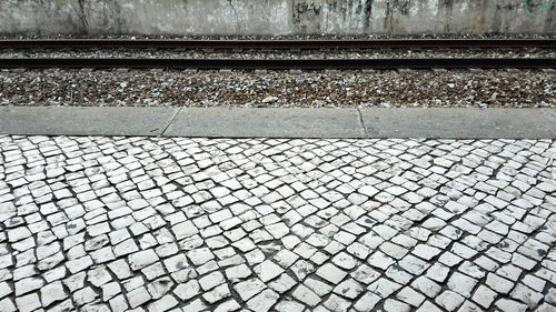 Full frame shot of railroad tracks