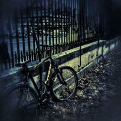 Bicycles parked in parking lot