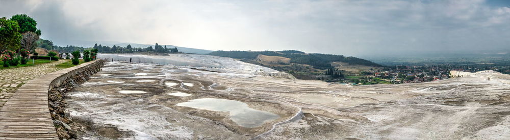 Panoramic view of landscape against sky