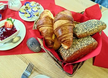 Close-up of food on table