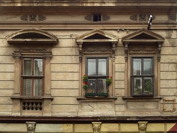 Full frame shot of old building