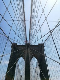 Low angle view of bridge against sky