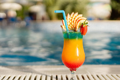 Close-up of drink on table