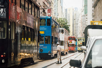 View of city street